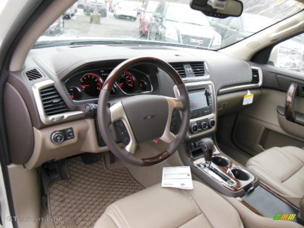 Dark Cashmere Interior 2013 GMC Acadia Denali AWD Photo #77629319