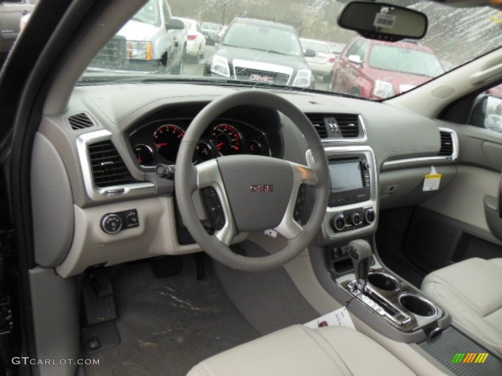 2013 GMC Acadia SLT AWD Light Titanium Dashboard Photo #77629495