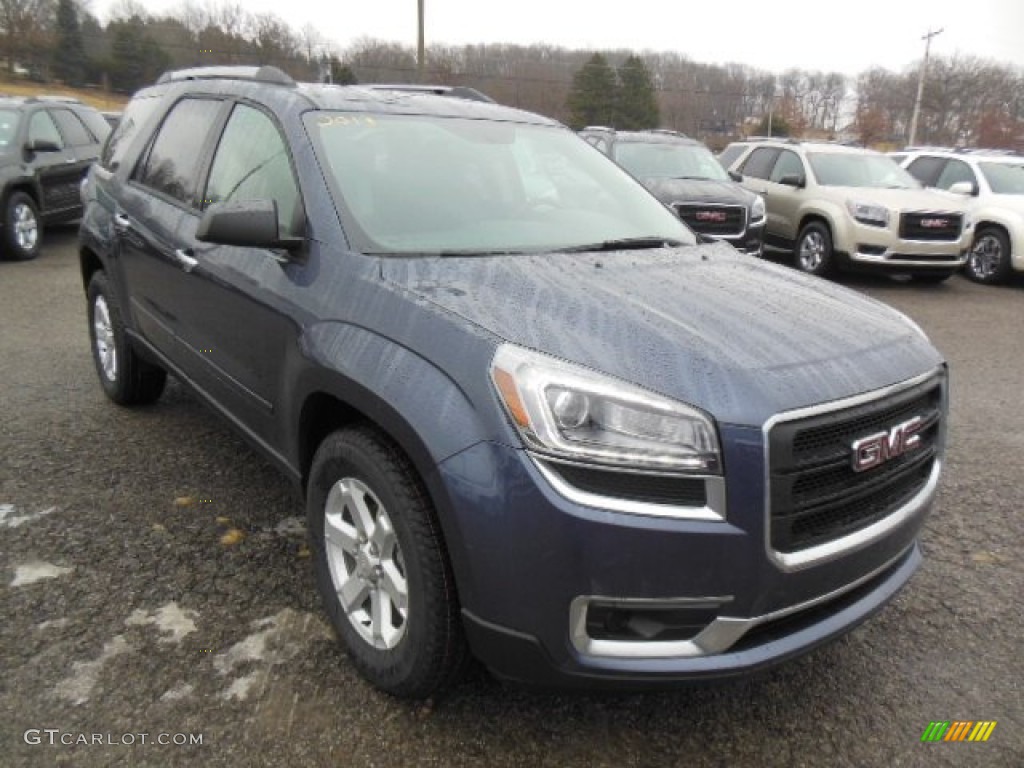 2013 Acadia SLE AWD - Atlantis Blue Metallic / Ebony photo #4