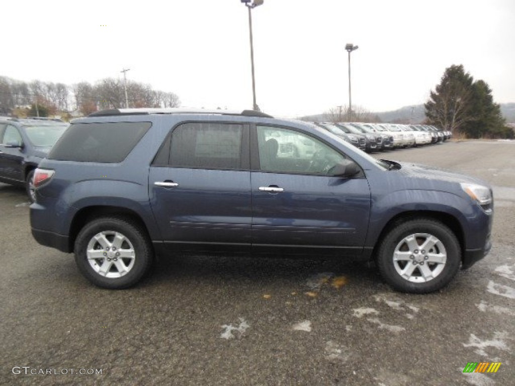 2013 Acadia SLE AWD - Atlantis Blue Metallic / Ebony photo #5