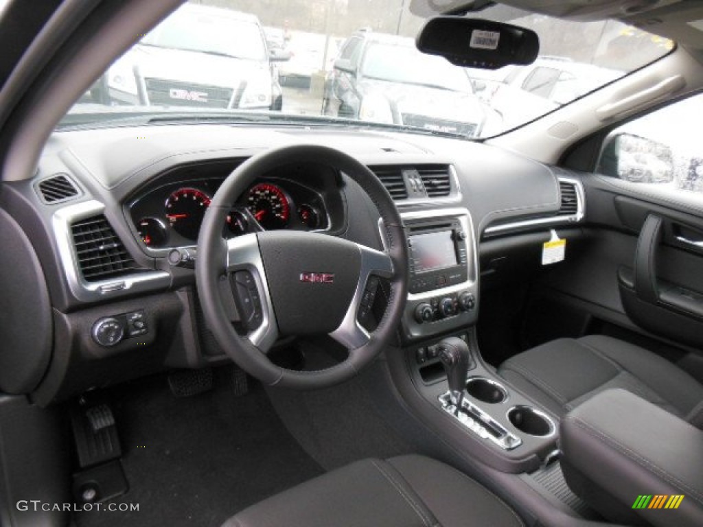 Ebony Interior 2013 GMC Acadia SLE AWD Photo #77629652