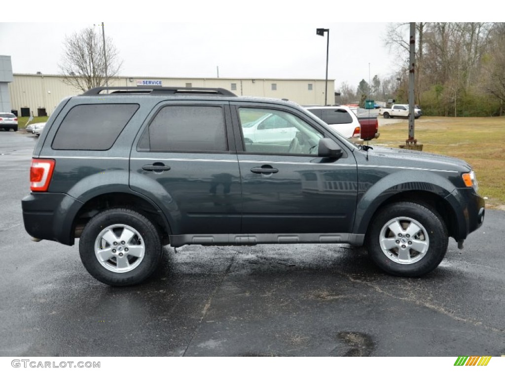 2009 Escape XLT V6 - Black Pearl Slate Metallic / Stone photo #4