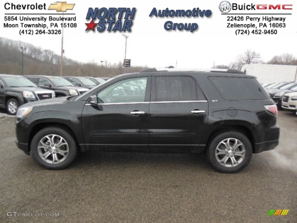 2013 Acadia SLT AWD - Carbon Black Metallic / Ebony photo #1