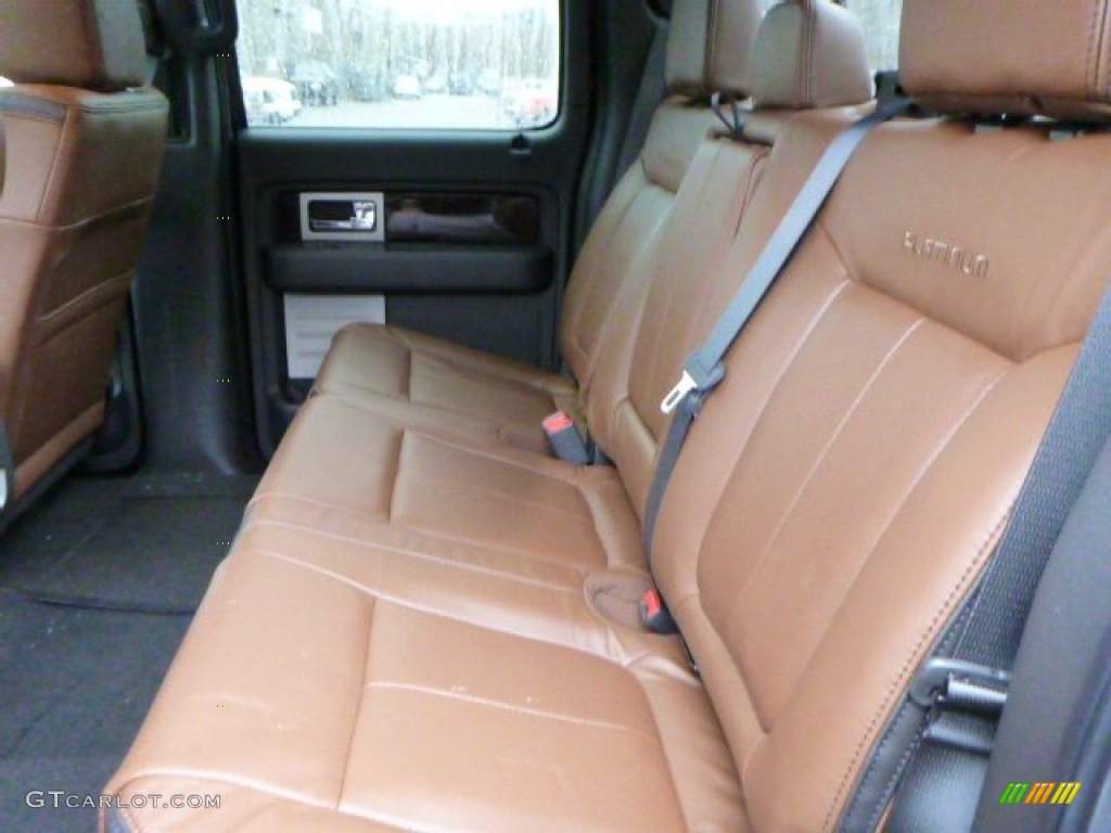 Platinum Unique Pecan Leather Interior 2013 Ford F150 Platinum SuperCrew 4x4 Photo #77630756