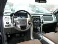 Platinum Unique Pecan Leather Dashboard Photo for 2013 Ford F150 #77630759