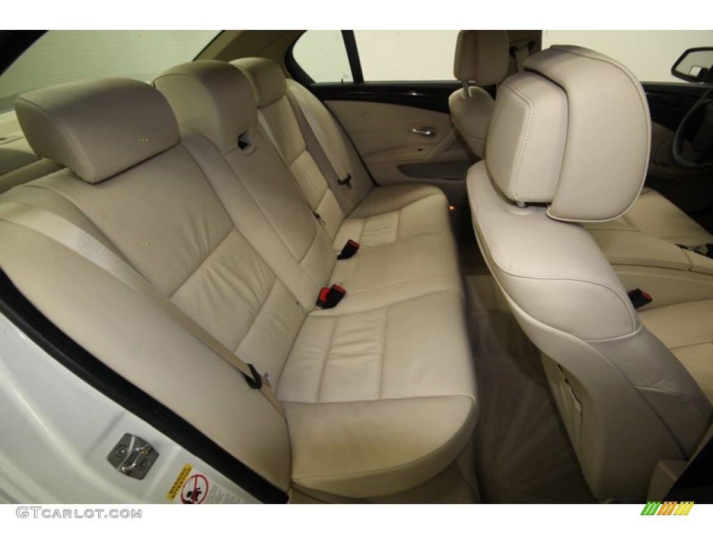 2010 BMW 5 Series 528i Sedan Rear Seat Photo #77631734