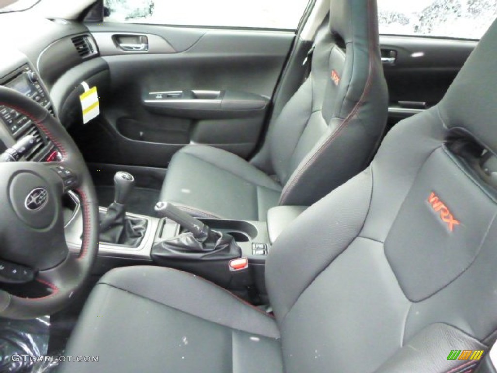WRX Carbon Black Interior 2013 Subaru Impreza WRX Limited 4 Door Photo #77631880