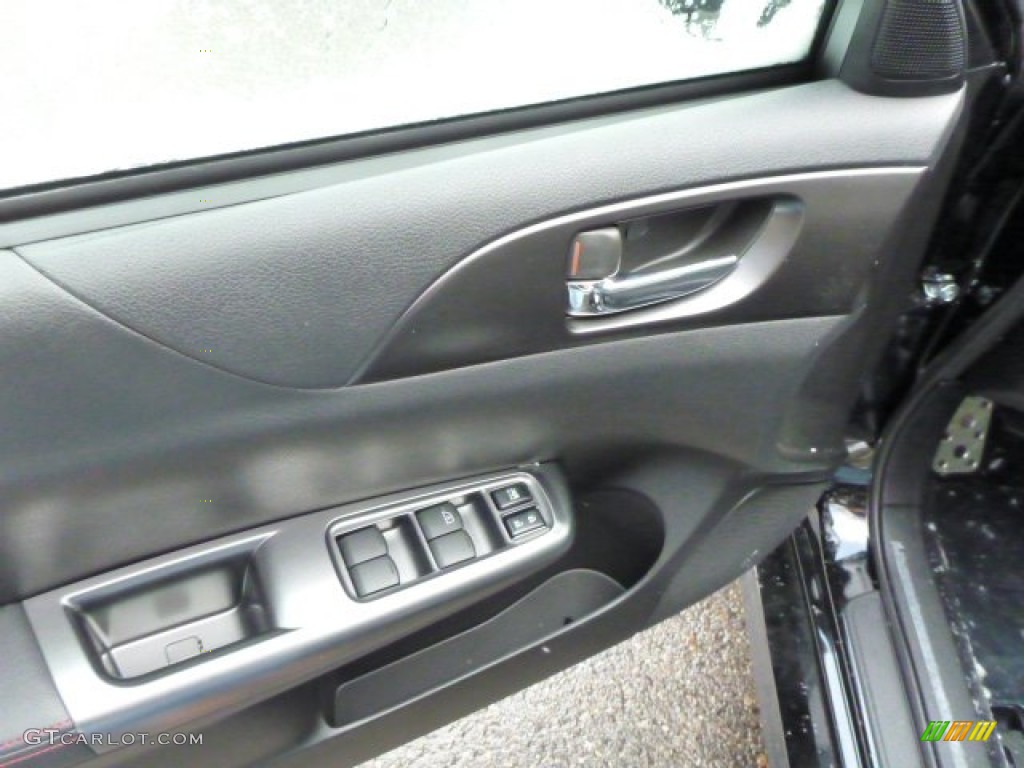 2013 Subaru Impreza WRX Limited 4 Door WRX Carbon Black Door Panel Photo #77631932