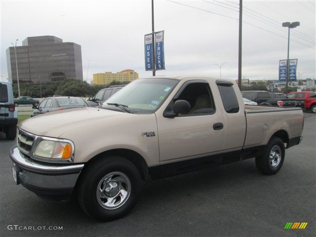 Prairie Tan Metallic 1998 Ford F150 XLT SuperCab Exterior Photo #77632990