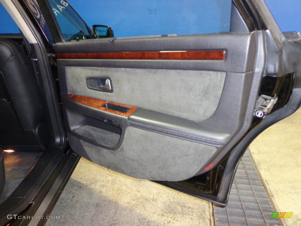 2002 Audi A8 L 4.2 quattro Sabre Black Door Panel Photo #77633779
