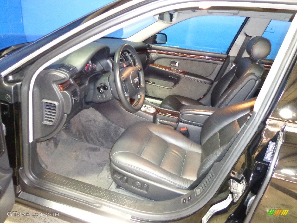 Sabre Black Interior 2002 Audi A8 L 4.2 quattro Photo #77633863