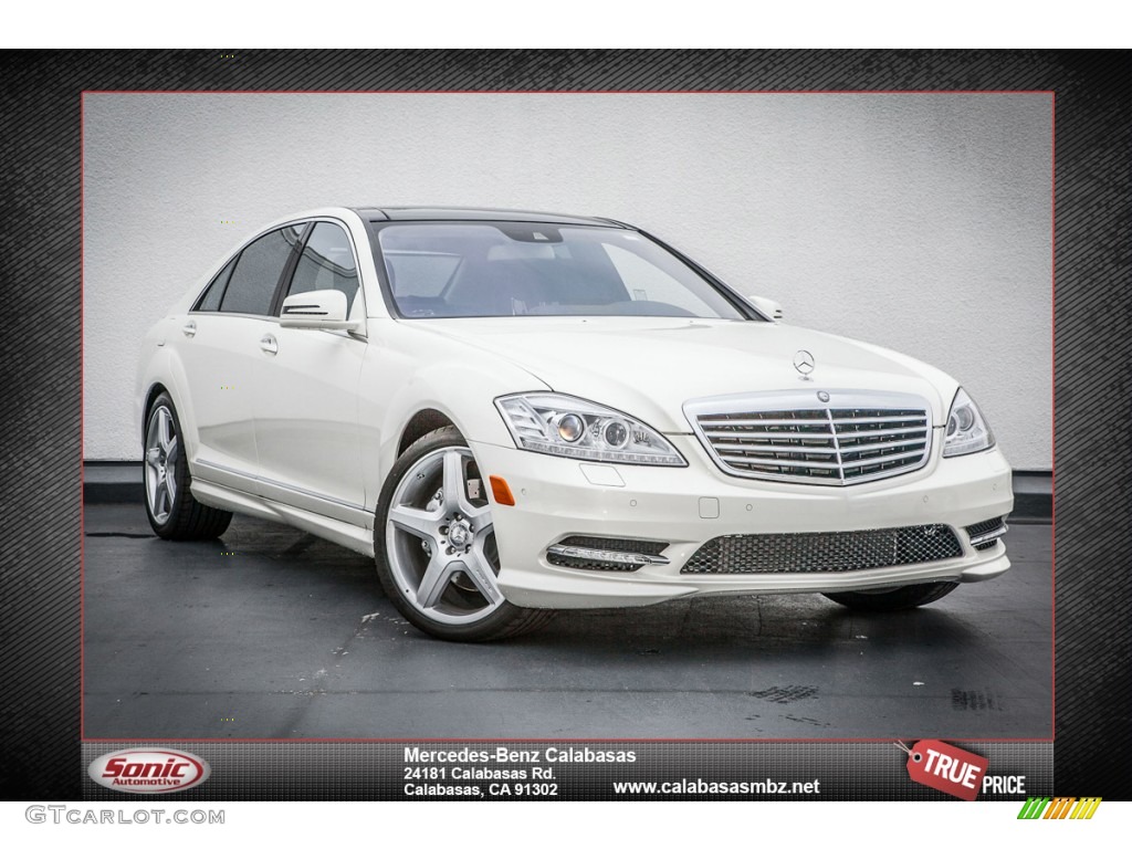 2013 S 550 Sedan - Diamond White Metallic / Cashmere/Savanna photo #1