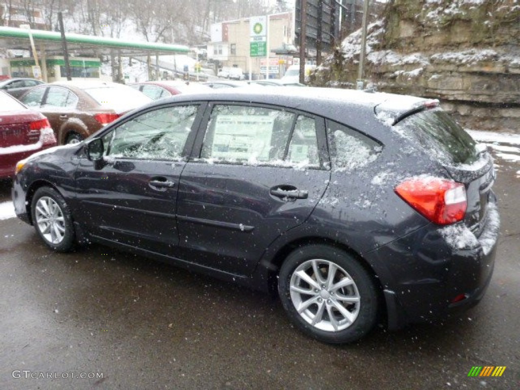 2013 Impreza 2.0i Premium 5 Door - Dark Gray Metallic / Black photo #2