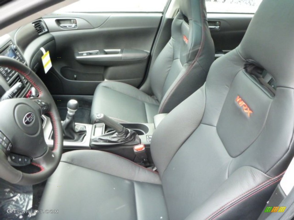 WRX Carbon Black Interior 2013 Subaru Impreza WRX Limited 4 Door Photo #77634781