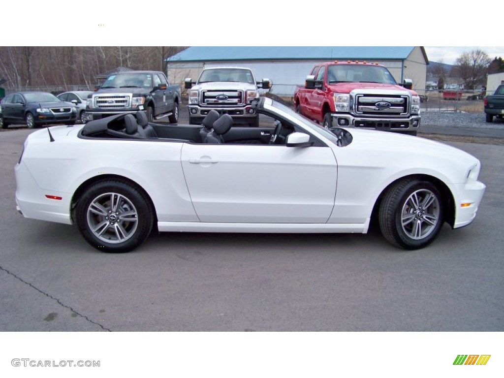 2013 Mustang V6 Premium Convertible - Performance White / Charcoal Black photo #4