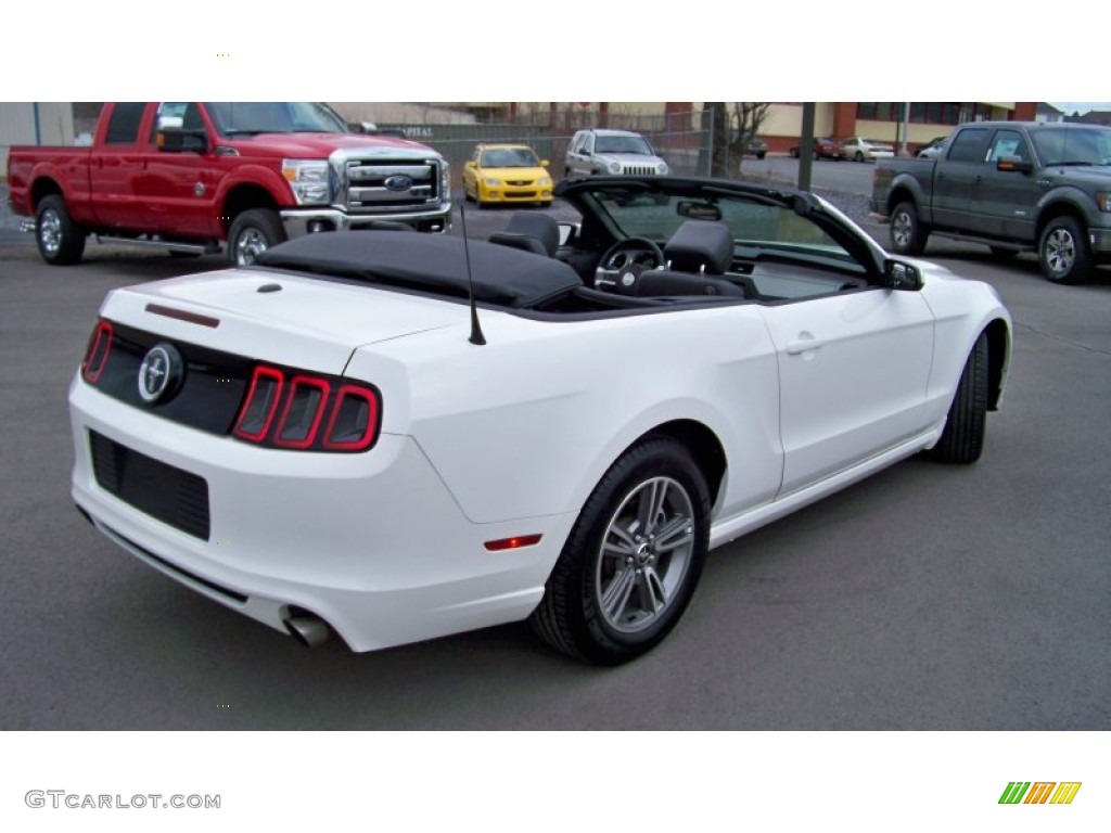 2013 Mustang V6 Premium Convertible - Performance White / Charcoal Black photo #5