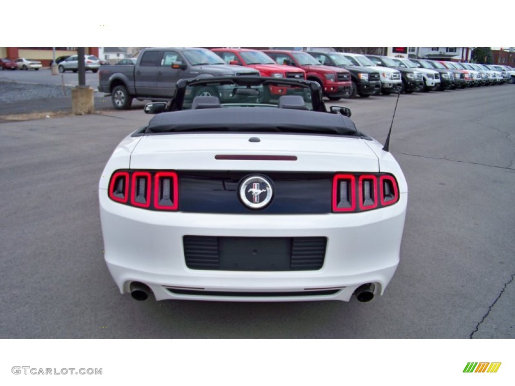 2013 Mustang V6 Premium Convertible - Performance White / Charcoal Black photo #6