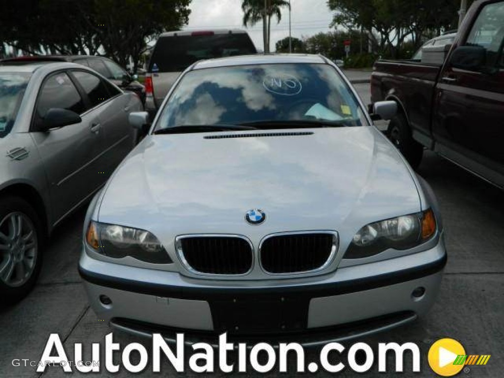 2004 3 Series 325i Sedan - Titanium Silver Metallic / Grey photo #1