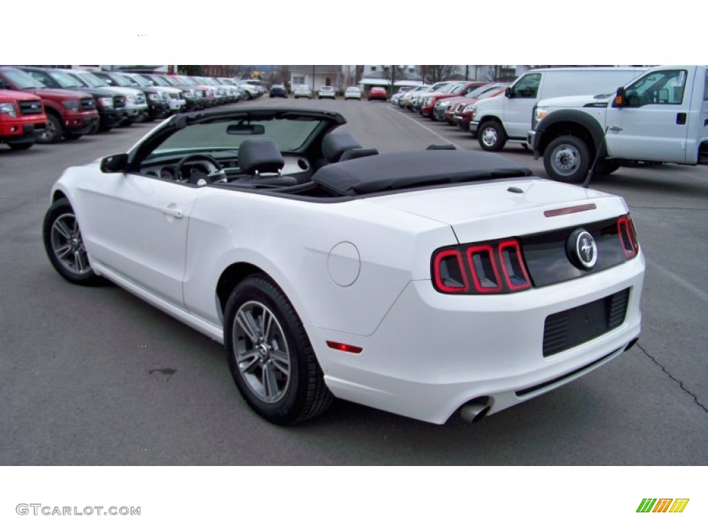 2013 Mustang V6 Premium Convertible - Performance White / Charcoal Black photo #7