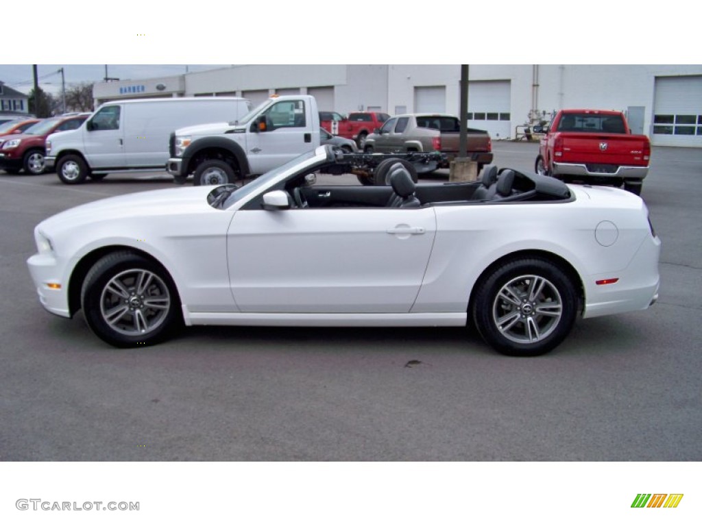 2013 Mustang V6 Premium Convertible - Performance White / Charcoal Black photo #8