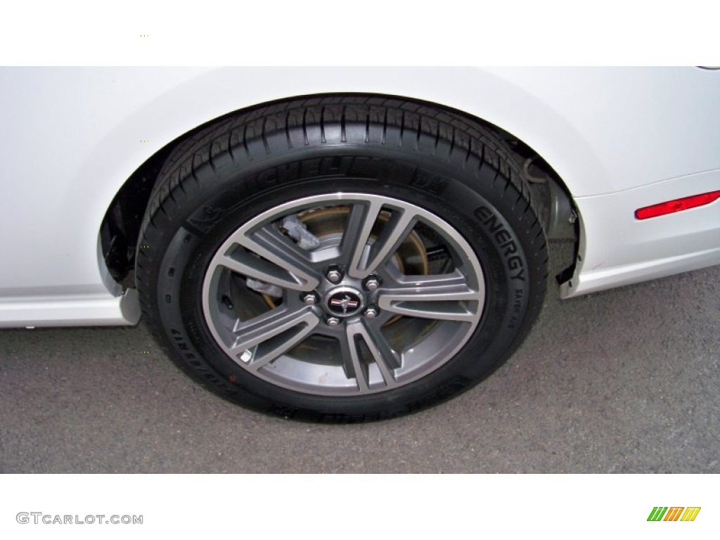 2013 Mustang V6 Premium Convertible - Performance White / Charcoal Black photo #9