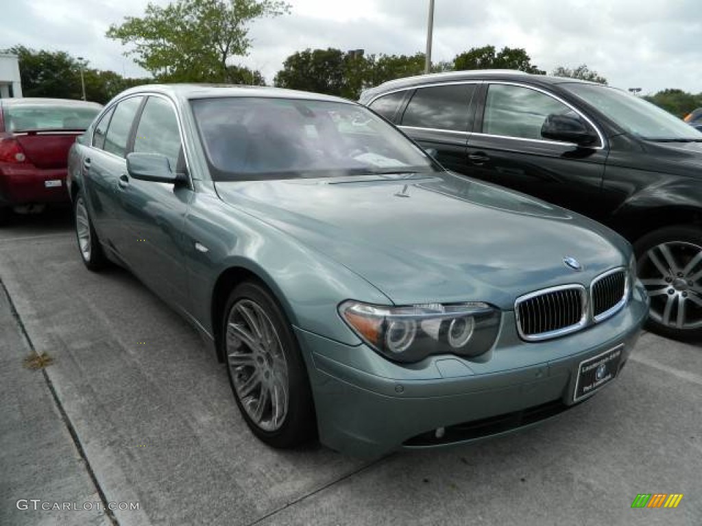 2004 7 Series 745i Sedan - Slate Green Metallic / Basalt Grey/Stone Green photo #3