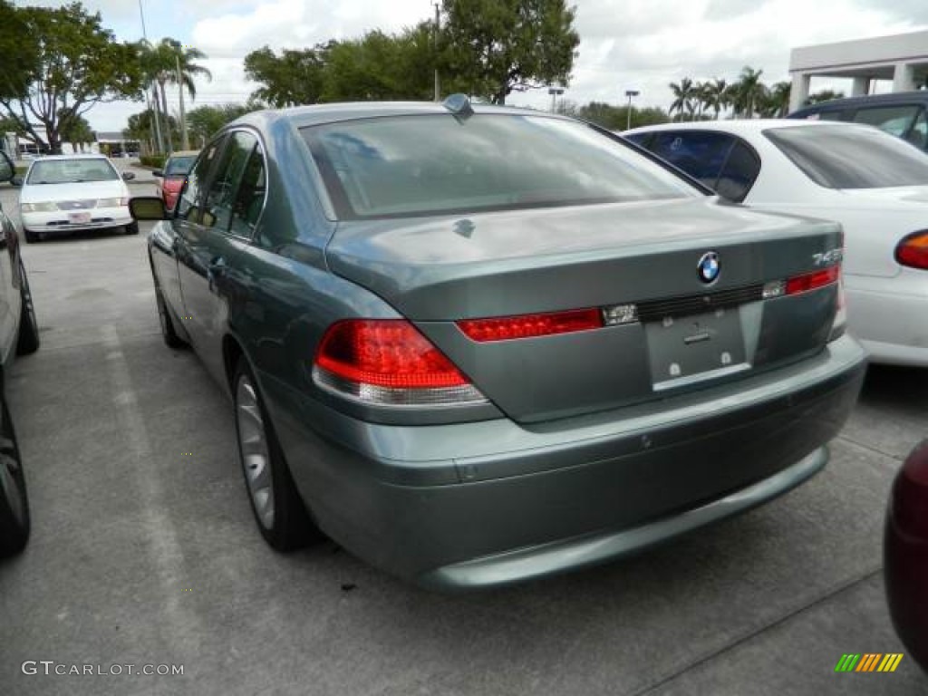 2004 7 Series 745i Sedan - Slate Green Metallic / Basalt Grey/Stone Green photo #4