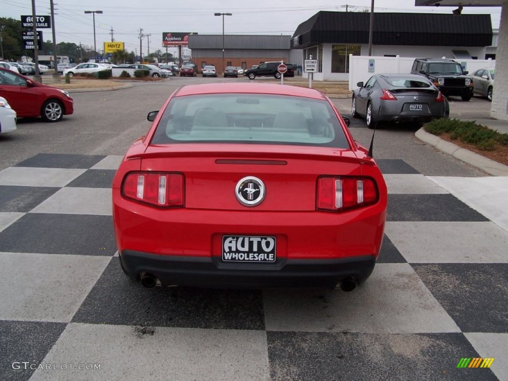 2011 Mustang V6 Coupe - Race Red / Stone photo #4