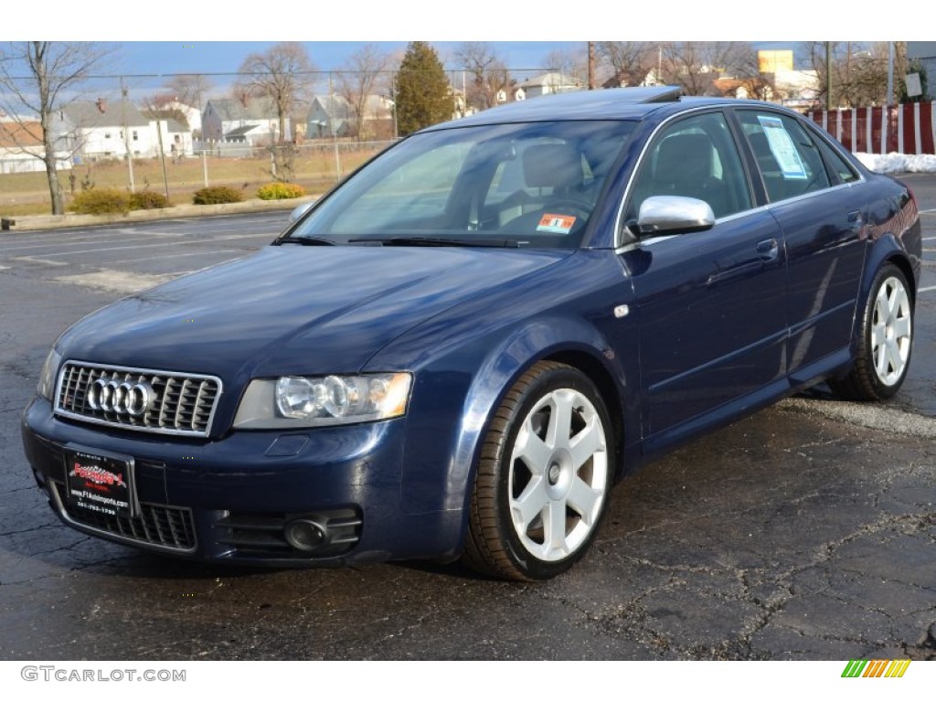 2004 S4 4.2 quattro Sedan - Moro Blue Pearl Effect / Silver photo #3
