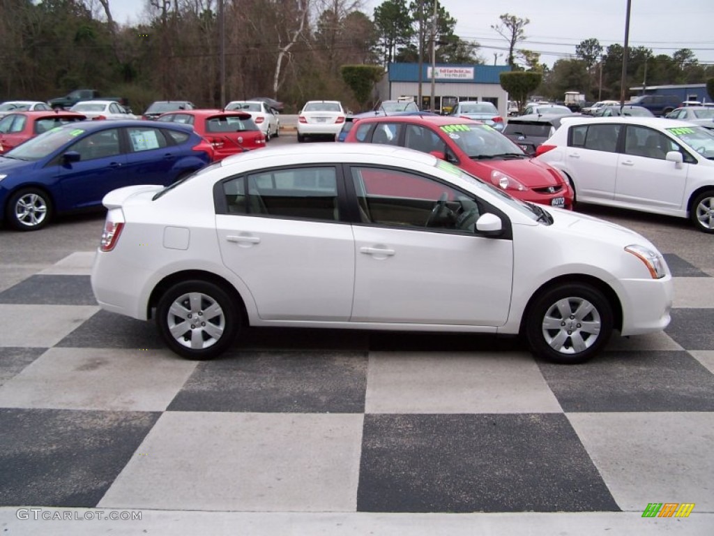 2012 Sentra 2.0 - Aspen White / Beige photo #3