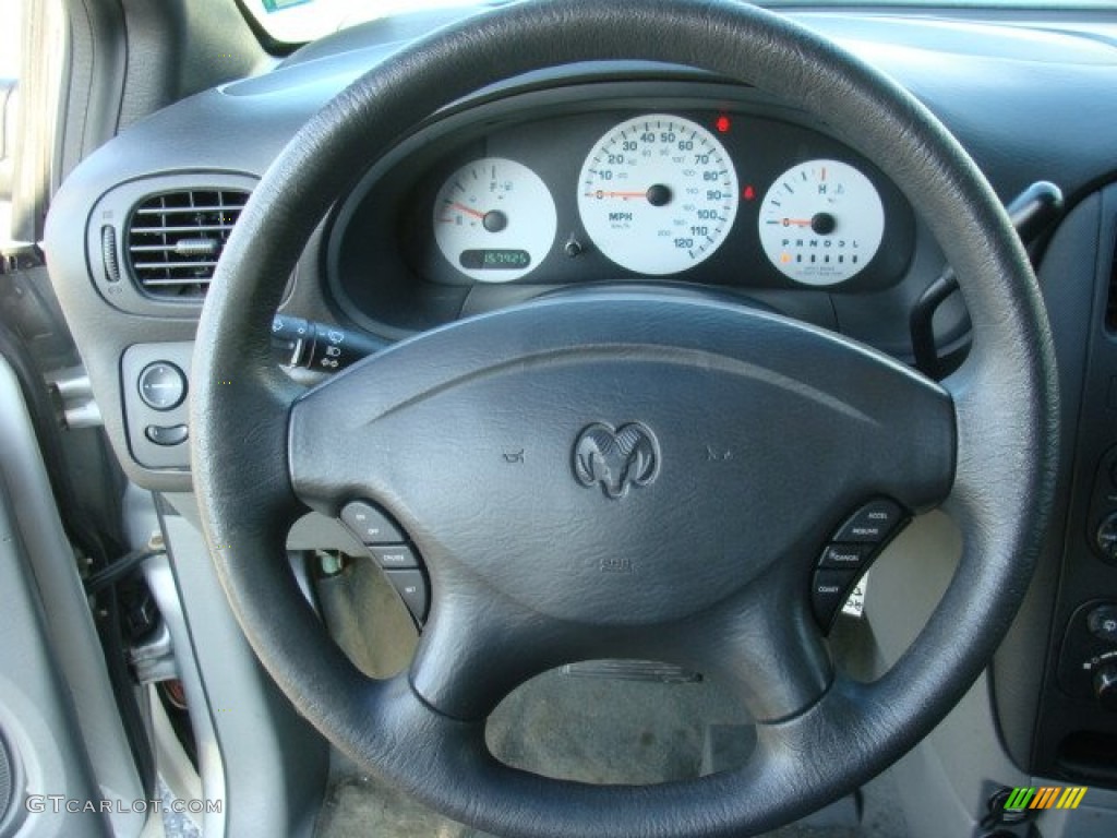2004 Dodge Caravan SXT Medium Slate Gray Steering Wheel Photo #77639007