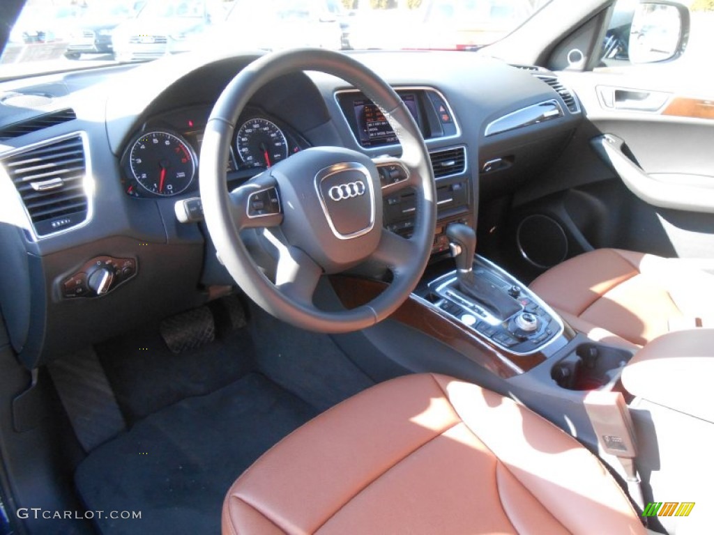 Cinnamon Brown Interior 2012 Audi Q5 2.0 TFSI quattro Photo #77639472