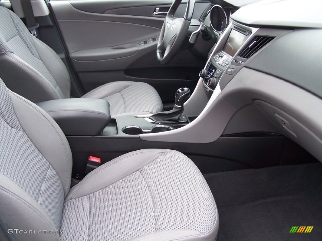 Gray Interior 2012 Hyundai Sonata SE Photo #77639631