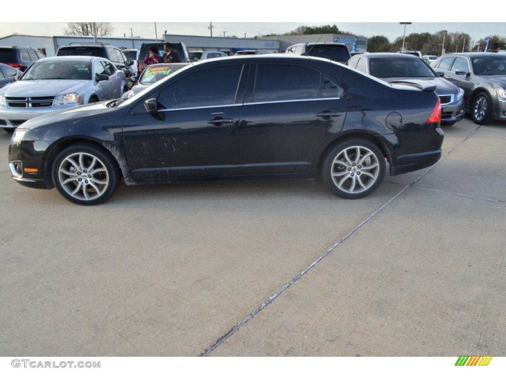 2010 Fusion SEL - Tuxedo Black Metallic / Charcoal Black photo #2