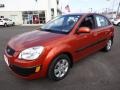 Sunset Orange 2009 Kia Rio Rio5 LX Hatchback Exterior