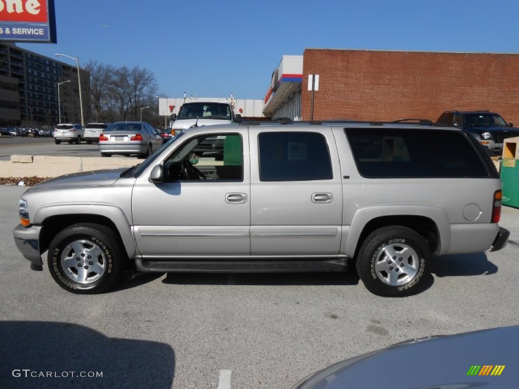 Silver Birch Metallic 2005 Chevrolet Suburban 1500 LT 4x4 Exterior Photo #77640229