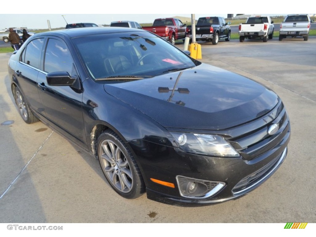 2010 Fusion SEL - Tuxedo Black Metallic / Charcoal Black photo #8