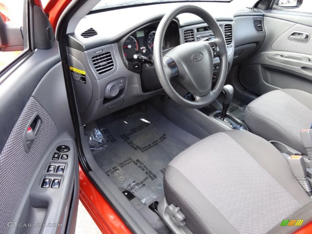 Gray Interior 2009 Kia Rio Rio5 LX Hatchback Photo #77640414