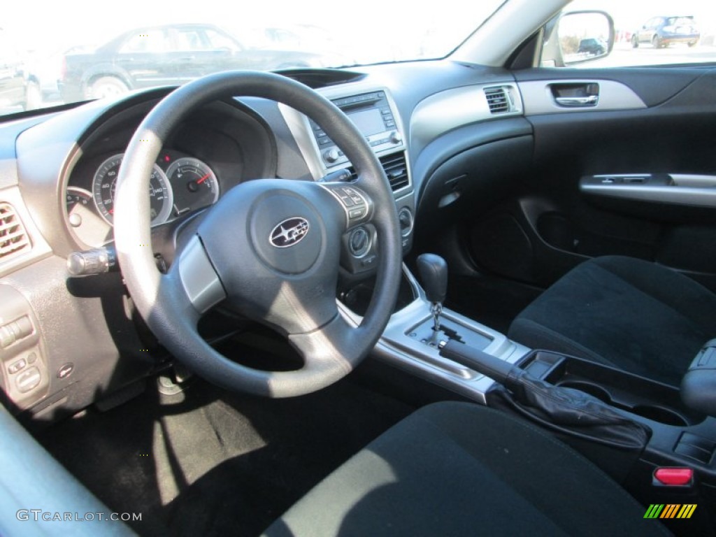 Carbon Black Interior 2010 Subaru Impreza 2.5i Wagon Photo #77640720