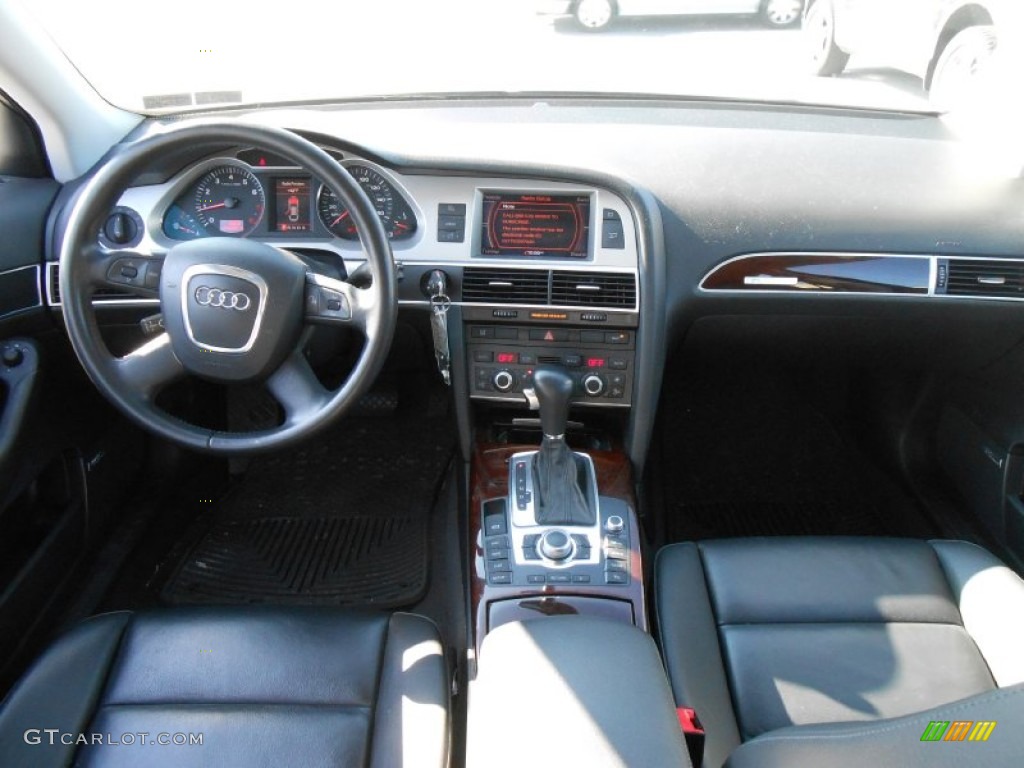2008 Audi A6 3.2 quattro Sedan Black Dashboard Photo #77641137