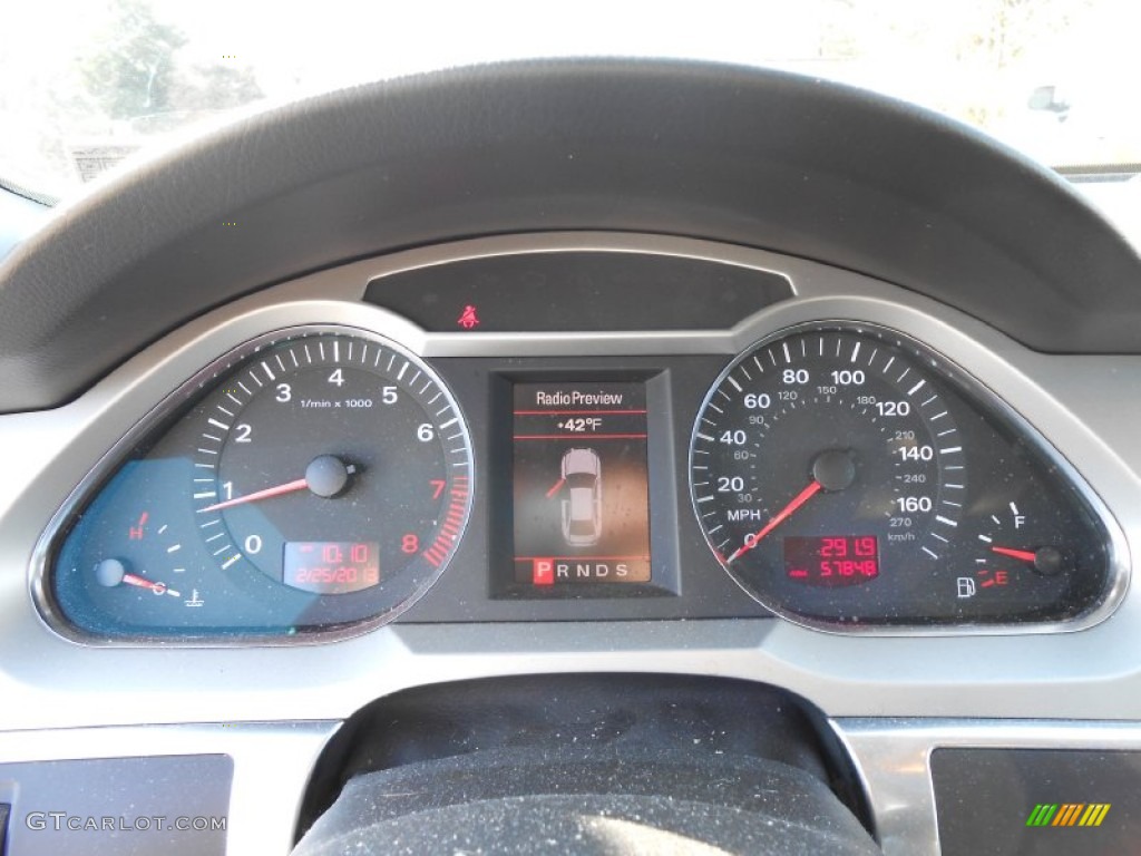 2008 Audi A6 3.2 quattro Sedan Gauges Photo #77641401