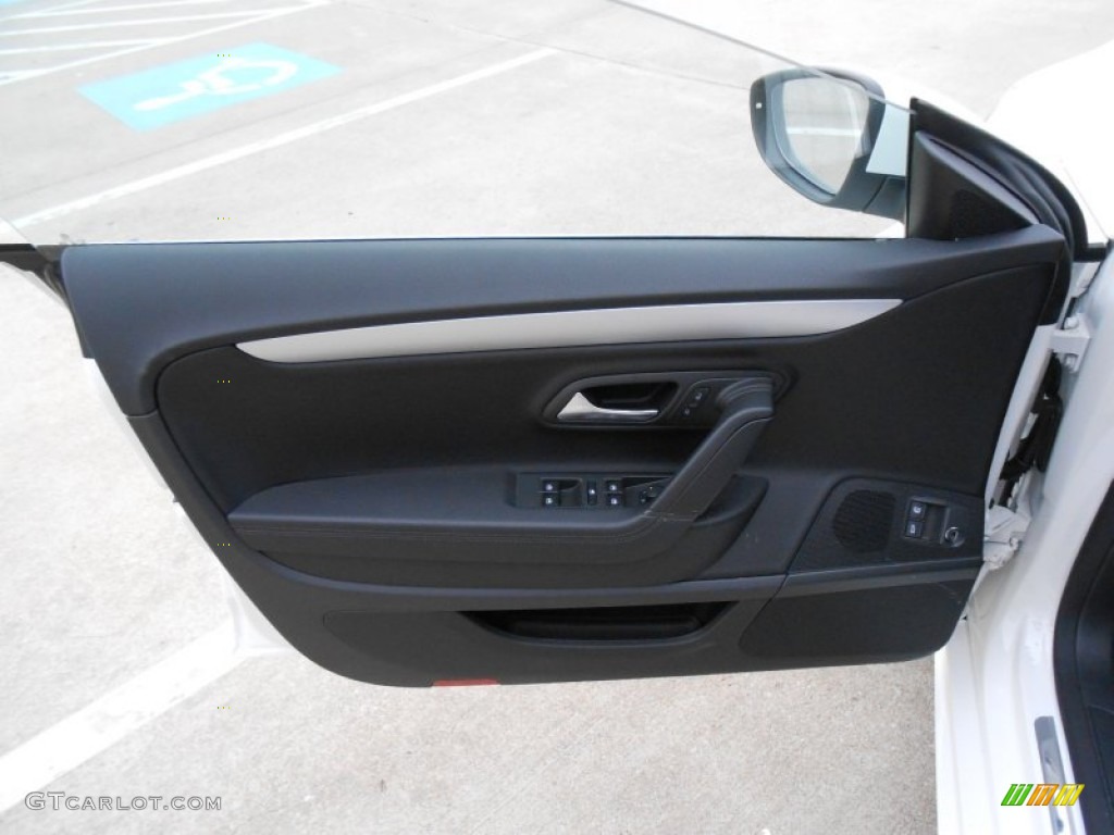 2013 Volkswagen CC R-Line Black Door Panel Photo #77641736