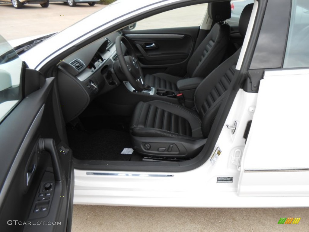 Black Interior 2013 Volkswagen CC R-Line Photo #77641758