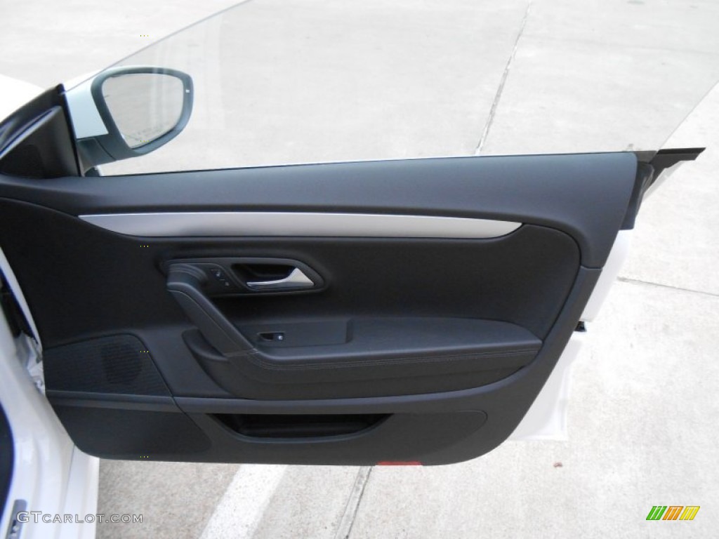 2013 Volkswagen CC R-Line Black Door Panel Photo #77641779