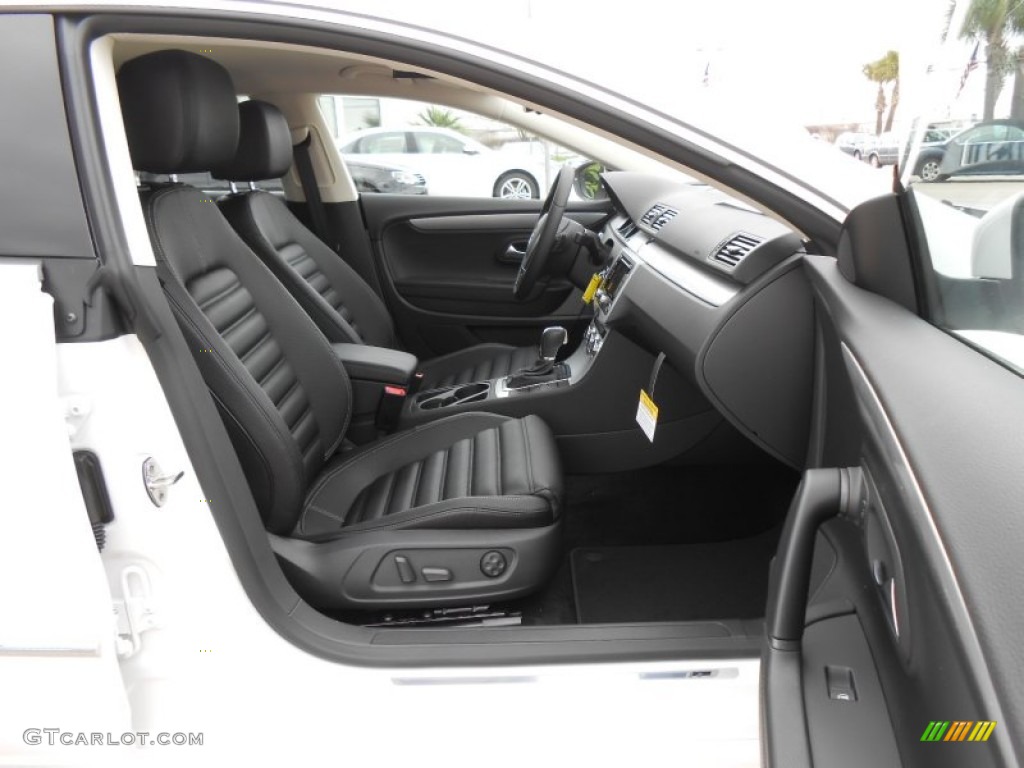 Black Interior 2013 Volkswagen CC R-Line Photo #77641805