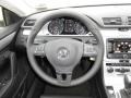 Black 2013 Volkswagen CC R-Line Steering Wheel