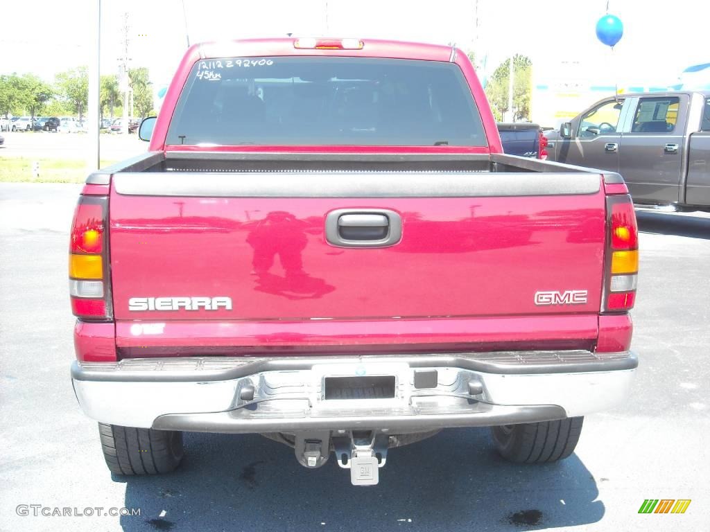 2006 Sierra 1500 SL Crew Cab - Sport Red Metallic / Stone Gray leather photo #4