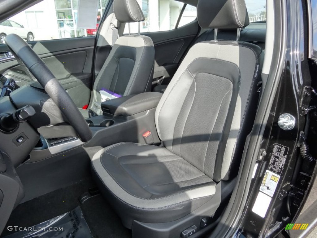 Black Interior 2011 Kia Optima Hybrid Photo #77642571