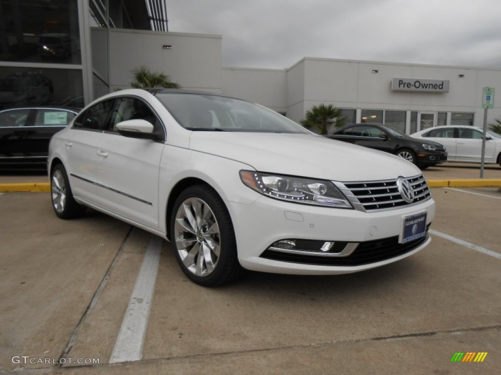 Candy White 2013 Volkswagen CC VR6 4Motion Executive Exterior Photo #77643245