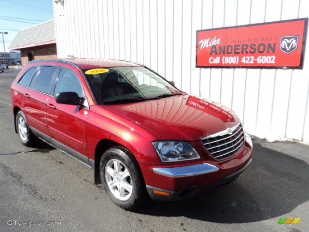 2006 Pacifica Touring - Inferno Red Crystal Pearl / Dark Slate Gray photo #1